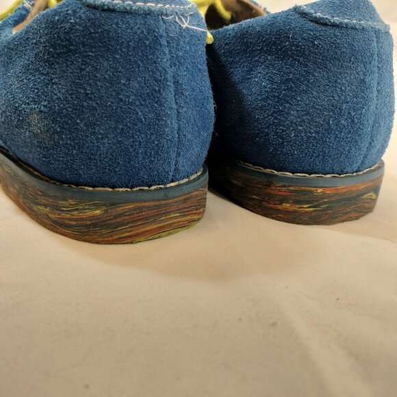 Florsheim Boy's Blue Suede Shoes - Picture 4 of 8
